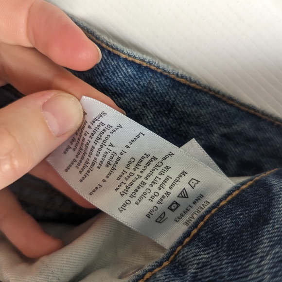 Everlane Rigid Way high waist straight jeans sz 30R - Picture 6 of 7